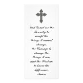 Mooie symbolische herdenkingsscène in Forest Park Reclamekaart (Achterkant)