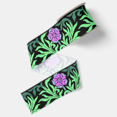 Mooie Syringa Bloemenrand Grosgrain Lint (Achterkant)