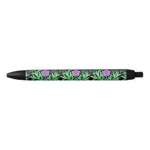 Mooie Syringa Bloemenrand Zwarte Inkt Pen