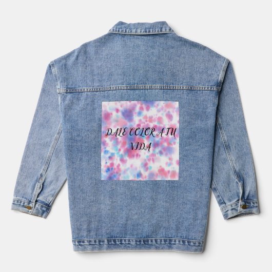 Mooie T-shirt Denim Jacket (Achterkant)