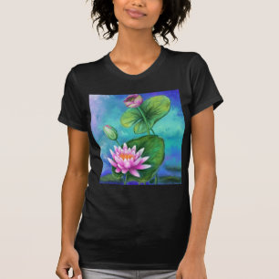 Mooie T-Shirt Pink Water Lily