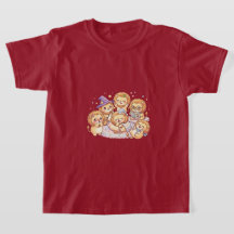 Mooie T-shirt voor Kinderen met Honden Vrienden