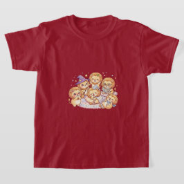 Mooie T-shirt voor Kinderen met Honden Vrienden
