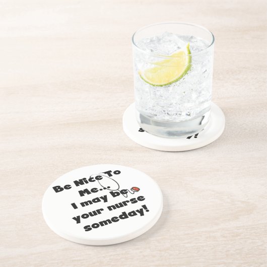 Mooie T-shirts voor verpleegsters en cadeautjes Zandsteen Onderzetter (Zijkant)