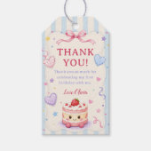Mooie Taart 1e Verjaardagsfeestje Cadeaulabel (Voorkant)