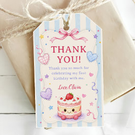 Mooie Taart 1e Verjaardagsfeestje Cadeaulabel