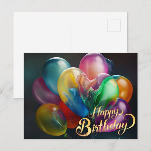 Mooie taart Gelukkige Verjaardagscadeaus Liefde Briefkaart (Voorkant / Achterkant)