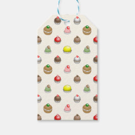 Mooie taarten in leuke kleuren cadeaulabel