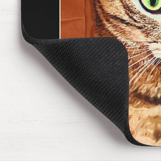 Mooie tabby Cat Artistic Muismat (Hoek)