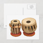 Mooie Tabla Set Indisch Slaginstrument Briefkaart (Voorkant / Achterkant)