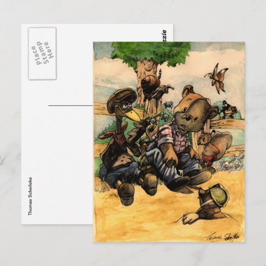 Mooie talk briefkaart (Voorkant / Achterkant)