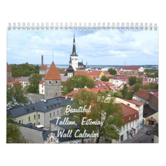 Mooie Tallinn, Estland Muurkalender Kalender