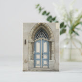 Mooie Tallinn, Estse Steen en houten Doorway Briefkaart (Staand voorkant)