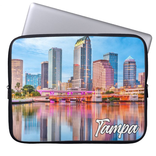 Mooie Tampa, Florida, Verenigde Staten Laptop Sleeve (Voorkant)