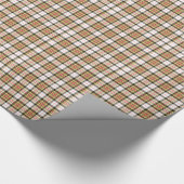 Mooie Tan Tartan Pset Cadeaupapier (Hoek)