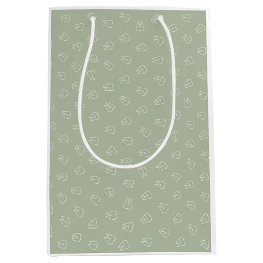Mooie Tand Inpakpapier Medium Cadeauzakje (Voorkant)