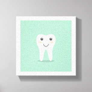 Mooie Tandarts Muur Kunst Tandarts Tandheelkundige Canvas Afdruk