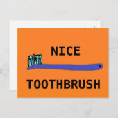 Mooie tandenborstel briefkaart (Voorkant / Achterkant)