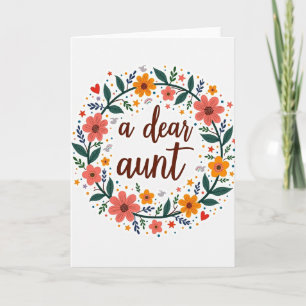 Mooie Tantes Dag Kunstkaart Kaart