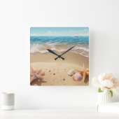 Mooie tapecluster vierkante klok (Huis)