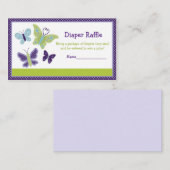 Mooie tapijten voor tapelastjes met butterfly-diap informatiekaartje (Voorkant / Achterkant)