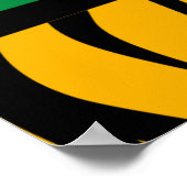 Mooie tapijtschelp, levendige kleuren bewerkbaar poster (Hoek)