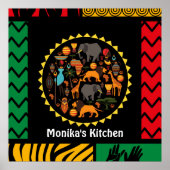 Mooie tapijtschelp, levendige kleuren bewerkbaar poster (Voorkant)