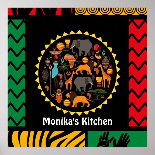 Mooie tapijtschelp, levendige kleuren bewerkbaar poster (Voorkant)