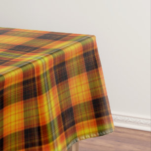 Mooie Tartan, Schotse Plaid, Geel Rood Zwart Tafelkleed