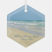 Mooie tas met snoepgoed voor maathuis glas ornament (Voorkant)