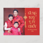 Mooie Tassel Chinees Nieuwjaar Briefkaart (Voorkant)