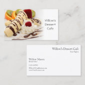 Mooie Tasty Dessert Cafe - Visitekaartje (Voorkant / Achterkant)