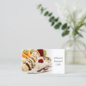 Mooie Tasty Dessert Cafe - Visitekaartje (Staand voorkant)