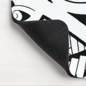 mooie tattoo design moderne zwarte kunst muismat (Hoek)