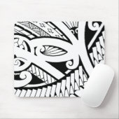 mooie tattoo design moderne zwarte kunst muismat (Met muis)