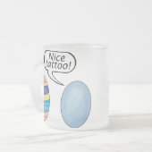 Mooie Tattoo paaseieren Matglas Koffiemok (Voorkant links)