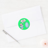 Mooie Tattoo paaseieren Ronde Sticker (Envelop)