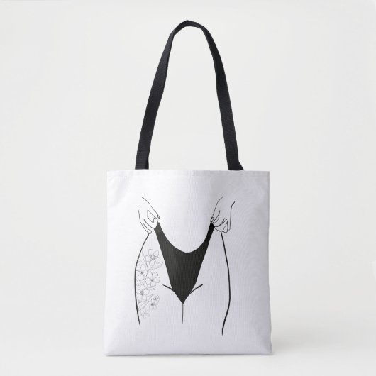 Mooie tattoo vrouw tote bag (Voorkant)