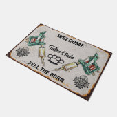 Mooie Tattoos Rubber Base Doormat Tattoo Startmat Deurmat (Schuin)