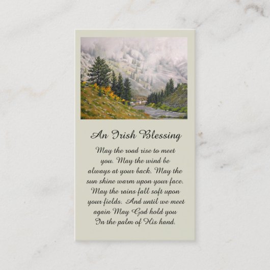 Mooie Taylor River Sympathie Card Visitekaartje (Voorkant)