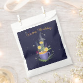 Mooie Tea Cup Summer Flowers Gift Labels Bedankzakje (Geknipt)