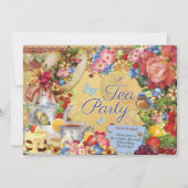 Mooie Tea Party uitnodigingen (Achterkant)