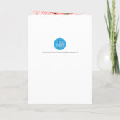 Mooie Teal en Koraal Bloemendesign - Programma (Achterkant)
