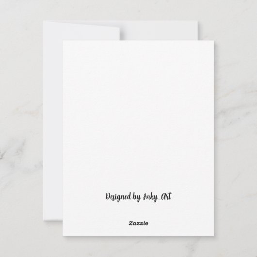 Mooie Ted Kardinaal Platte Kerst Kaart (Achterkant)