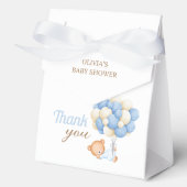 Mooie Teddy Ballonnen Baby Jongen Shower Bedankt  Bedankdoosjes (Voorkant)