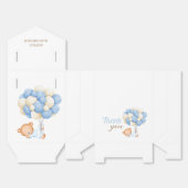 Mooie Teddy Ballonnen Baby Jongen Shower Bedankt  Bedankdoosjes (Ongevouwen)