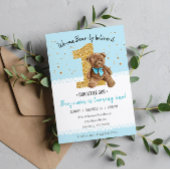 Mooie  Teddy Bear, 1e verjaardag Kaart