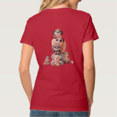 Mooie teddybeer dames T-shirt – Schattig en comfor (Achterkant)