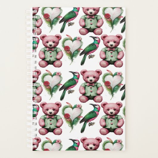 Mooie teddybeer planner (Voorkant)