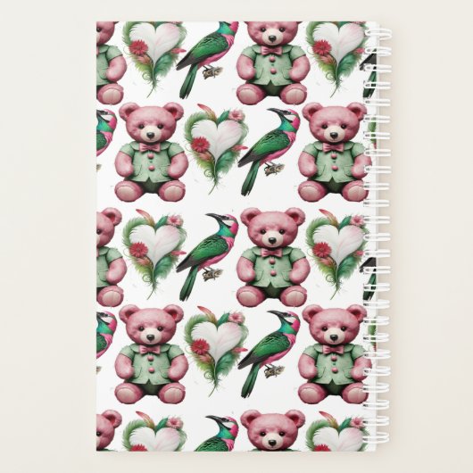 Mooie teddybeer planner (Achterkant)